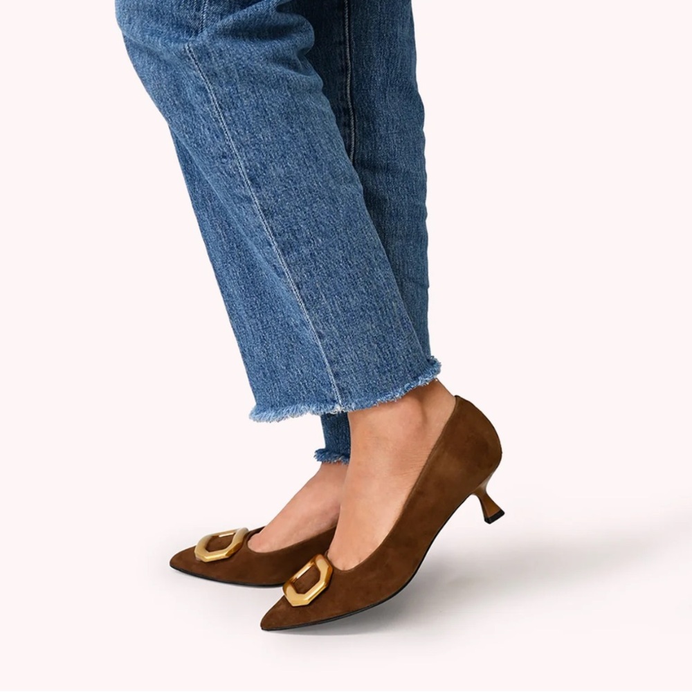 Nine West Propper Pump- Dark Natural Brown- Size 8M